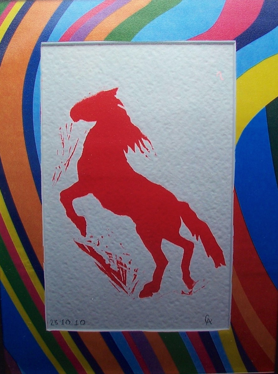 Red Horse-Albion print.