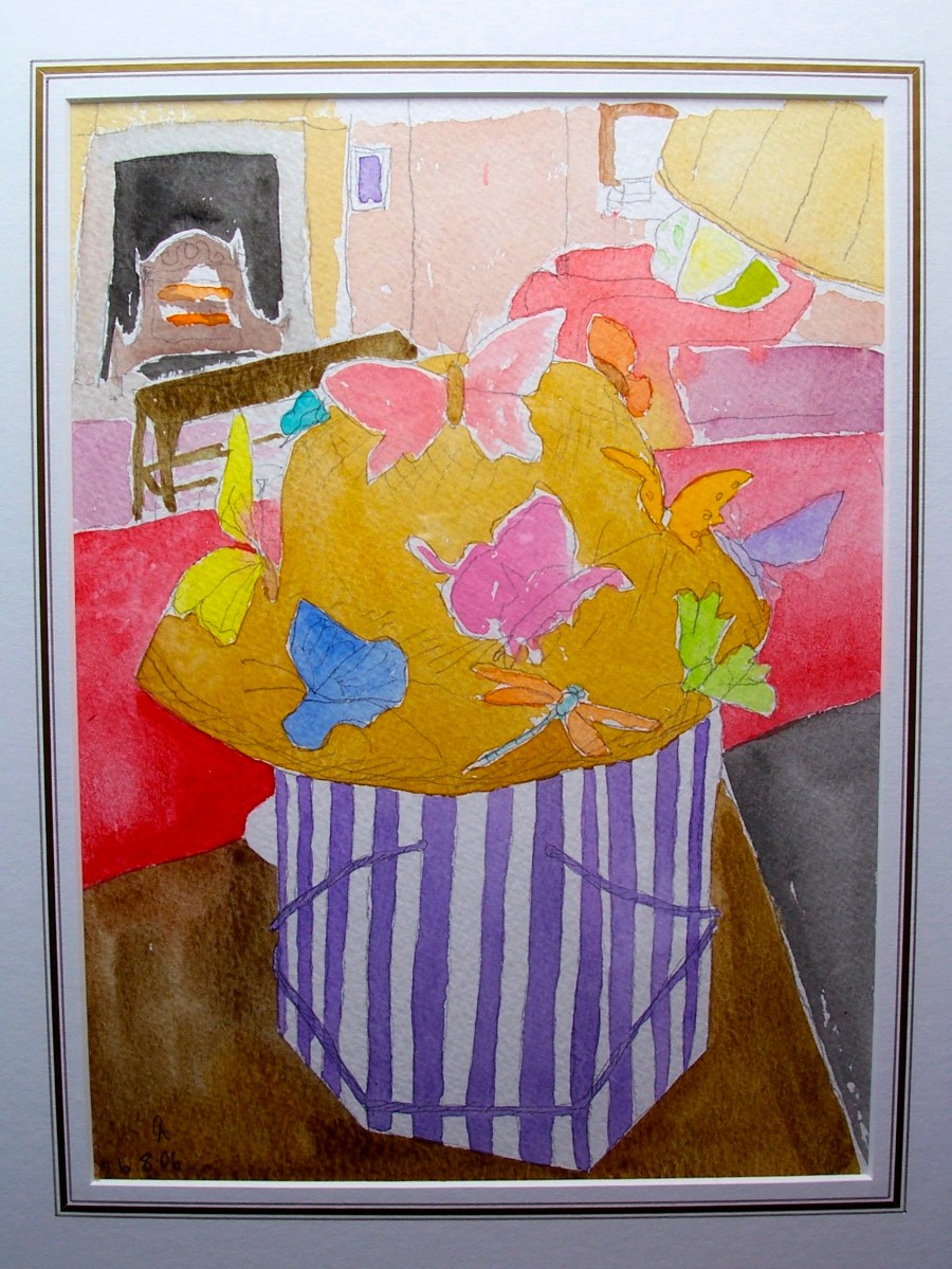 Butterfly wedding-hat.